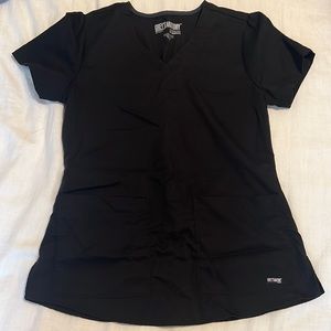 Greys Anatomy scrub top / black /  size small